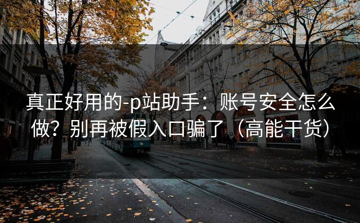 真正好用的-p站助手：账号安全怎么做？别再被假入口骗了（高能干货）